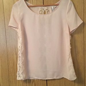 Lauren Conrad rose lace blouse